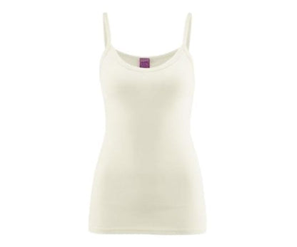Julia Womens Spaghetti Strap Singlet Top - Organic Cotton