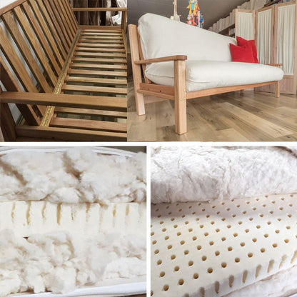 Cotton and Latex Futon Mattress for the Hardwood Sofa Bed