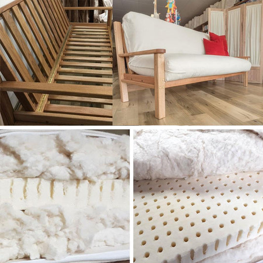 Cotton and Latex Futon Mattress for the Hardwood Sofa Bed