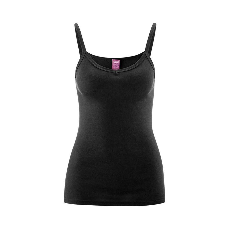 Julia Womens Spaghetti Strap Singlet Top - Organic Cotton