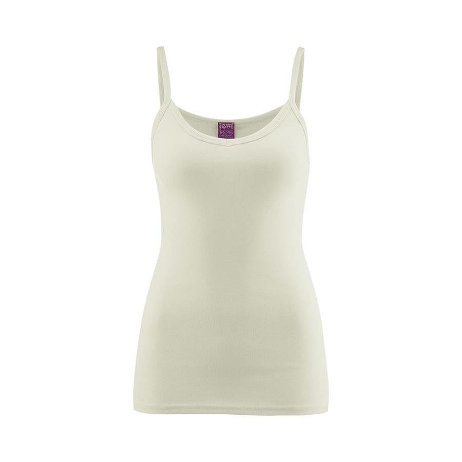 Julia Womens Spaghetti Strap Singlet Top - Organic Cotton