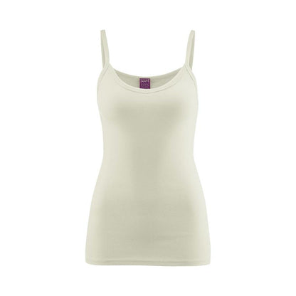 Julia Womens Spaghetti Strap Singlet Top - Organic Cotton